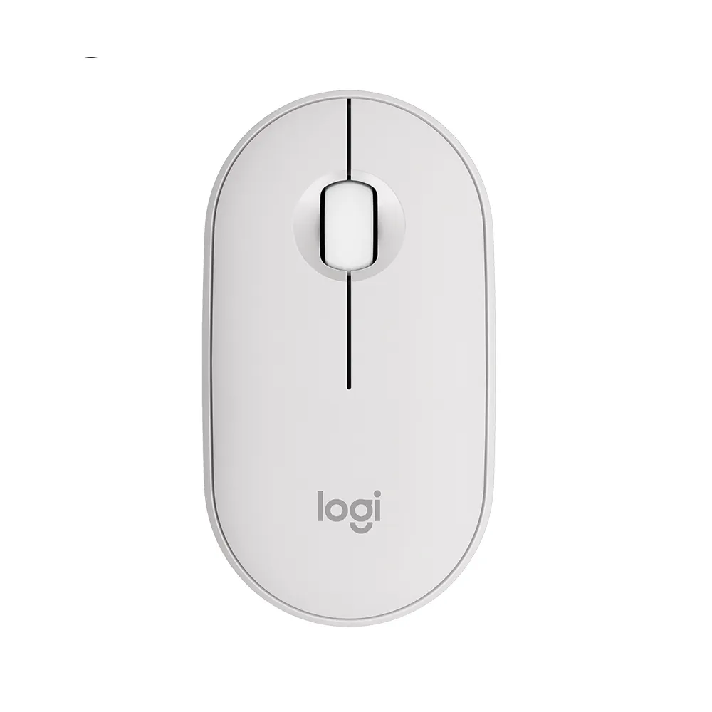 【Logitech 羅技】Pebble M350s 無線藍牙滑鼠(珍珠白)