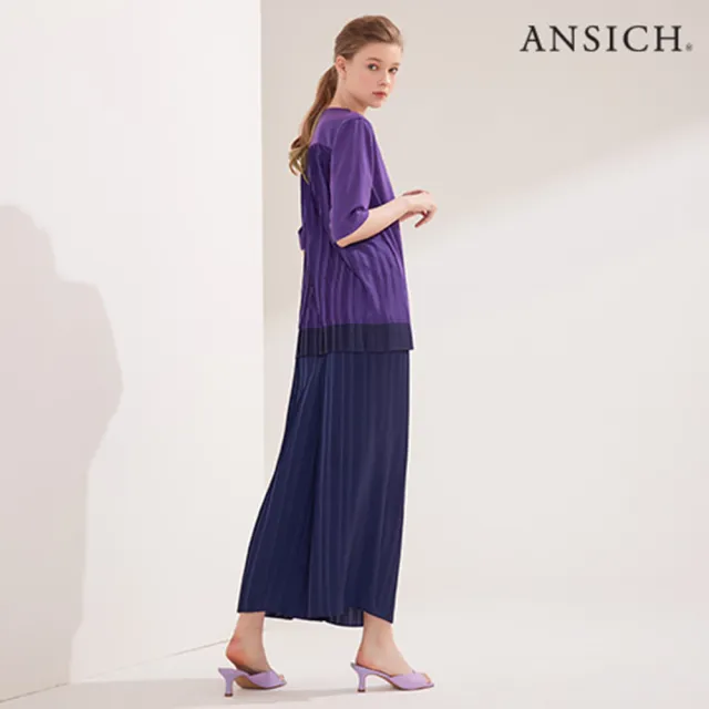 斷碼福利ANSICH拼接褶衣2+褶褲1(U)