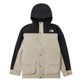 【The North Face 官方旗艦】北面兒童灰色DryVent防水透氣羽絨內裡三合一外套｜8A3G5IF