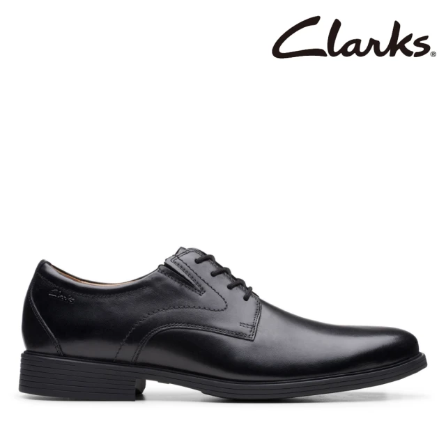 Clarks 男鞋 Whiddon Plain 寬楦設計素面德比鞋 皮鞋(CLM52918D)