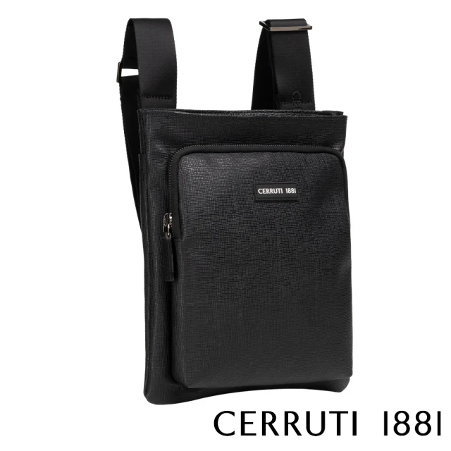 Cerruti 1881 義大利頂級肩背包側背包(黑色 CEBO06320T)