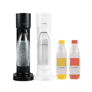 【Sodastream】GAIA 快扣機型氣泡水機 2色可選(加碼送1L水瓶x2 含原箱共1隻鋼瓶+1L水瓶x3)