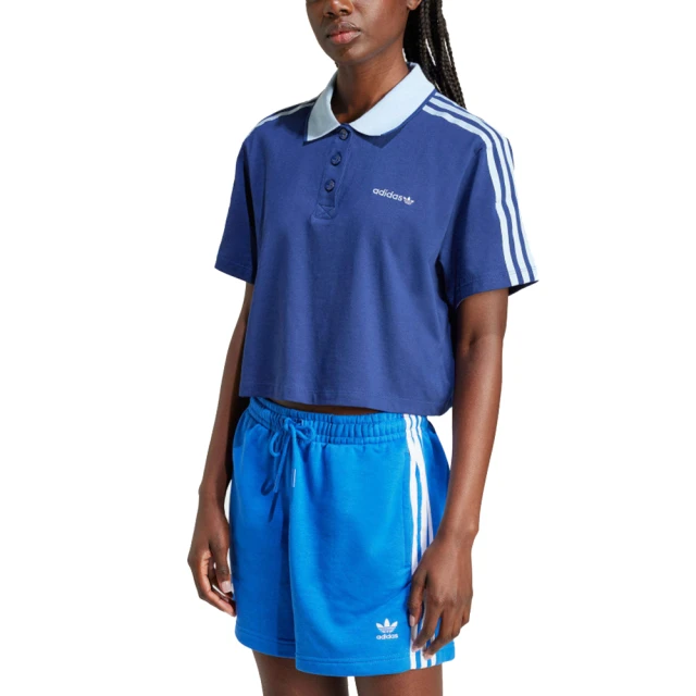 adidas 愛迪達 短袖上衣 CROP POLO 女 - IX3543