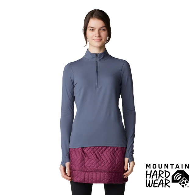 Mountain Hardwear MHW Butter Up™ Half Zip 防曬半拉鍊長袖排汗衣 女款 石板藍 #2084621