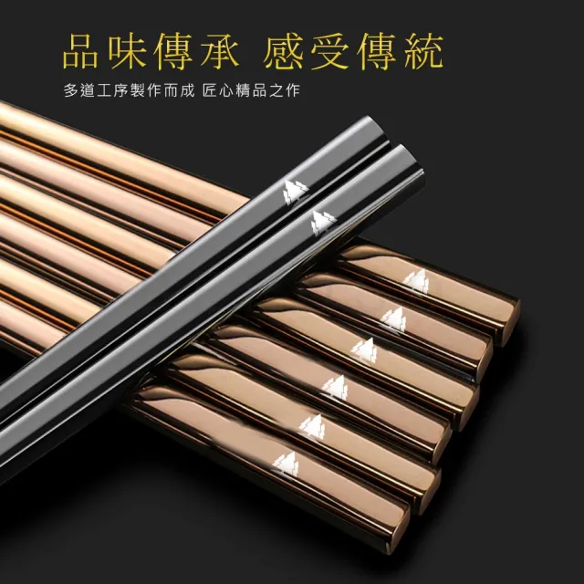 【Beroso 倍麗森】316不鏽鋼方筷子湯匙餐具組(SGS檢驗合格/環保餐具/露營/)