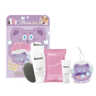 【Relove】福利品/盒損品-煎妮花聯名x零毛髮霜限量禮盒(贈煎妮花沐浴海綿)