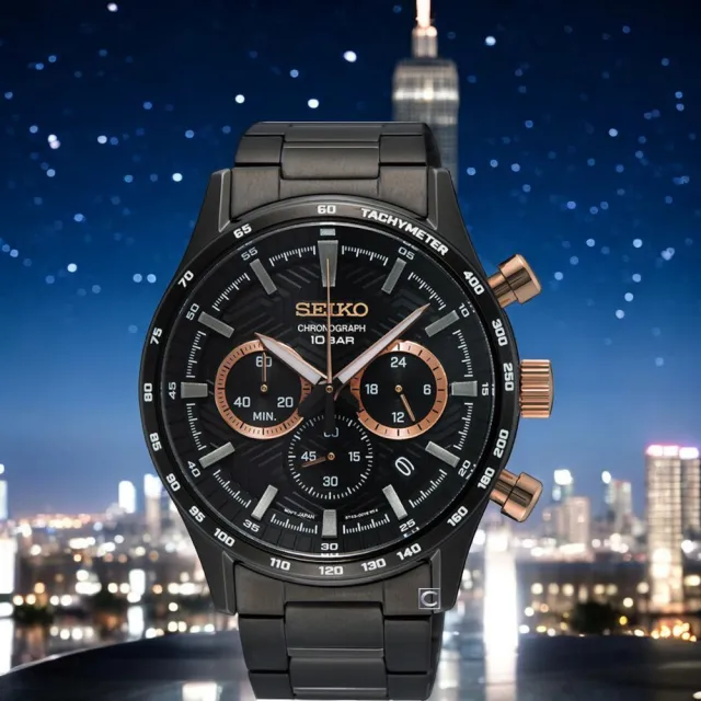 【SEIKO 精工】CS系列 競速賽車計時腕錶-43mm_SK040(SSB475P1/8T63-00Y0U)
