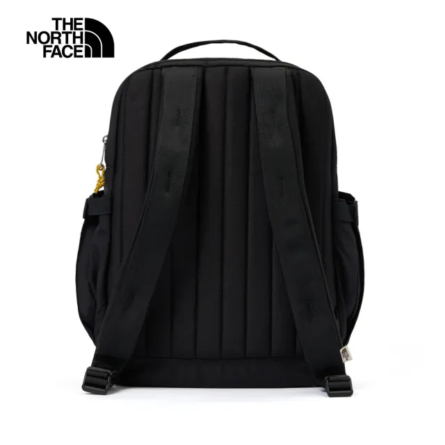 【The North Face 官方旗艦】北面男女款黑色DWR防潑水復古後背包｜52VQASX(筆電包/登山包)