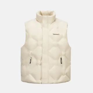 【Timberland 官方旗艦】男款米色防潑水羽絨背心(A5RPEEFL)