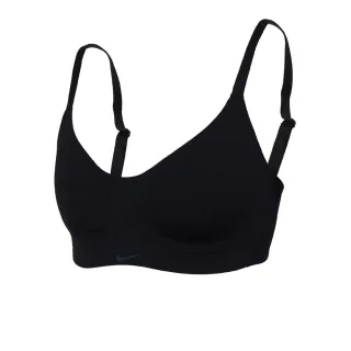 【NIKE 耐吉】女輕度支撐運動內衣-DRI FIT 韻律 瑜珈 運動背心 BRA 黑灰(FQ3551-010)