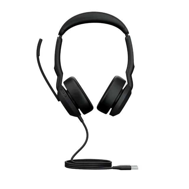 【Jabra】Evolve2 50 商務有線貼耳式主動降噪耳機麥克風(AirComFort技術)