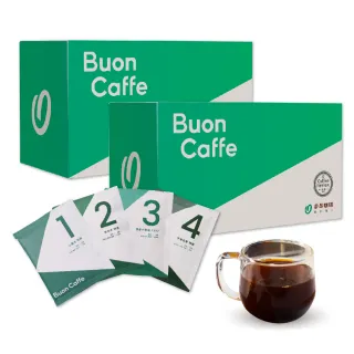 【Buon Caffe 步昂咖啡】國際高分評鑑Coffee Review濾掛咖啡2盒入 非接單現烘(共40包;10gx20包/盒)