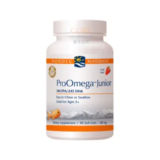 【NORDIC NATURALS 北歐天然】愛Q魚油加強膠囊 90顆/瓶(天然草莓風味)