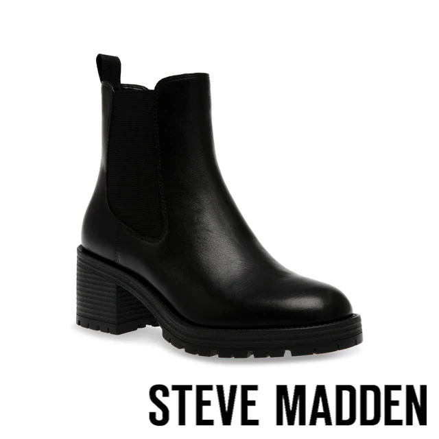 steve madden CANNONBALL 經典切爾西拉鍊短靴(黑色)