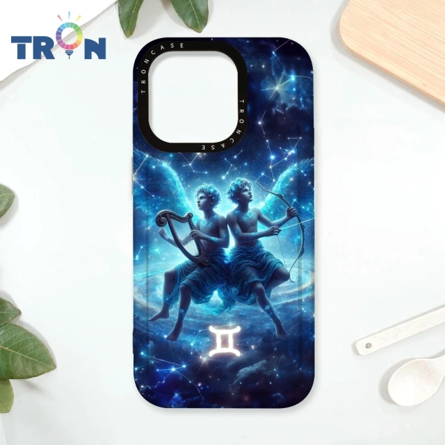 TRON iPhone 16/16 PLUS/16 PRO/16 Pro Max 風象星座 雙子/天秤/水瓶 防摔太空殼 透白款 軟硬手機殼