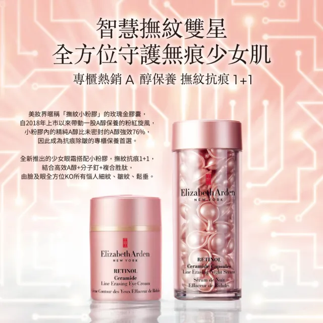 【伊麗莎白雅頓】官方直營 玫瑰金A醇無痕眼霜15ml Elizabeth Arden(撫紋/抗痕/眼霜/A醇)