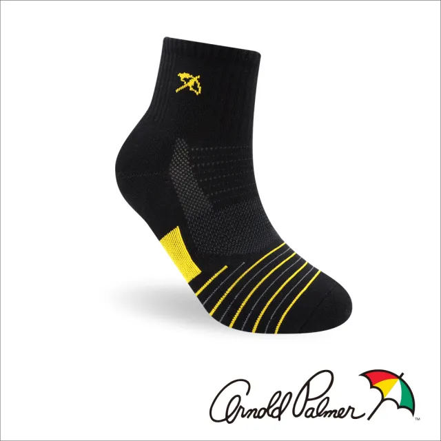 【Arnold Palmer 雨傘】8雙組彩條導流厚底運動襪(運動襪/男襪/厚襪/氣墊襪)