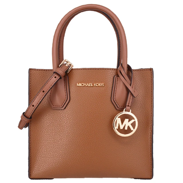 Michael Kors MERCER系列 金字LOGO 手提/肩背/斜背 手提包 斜背包(金棕色)