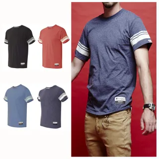 【Champion】冠軍美式雙線短T 親膚短袖上衣(最後出清價 AO300)