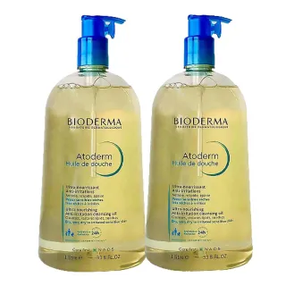 【BIODERMA 貝膚黛瑪】舒益輕沐浴油1000ml 1+1組(買一送一超划算 溫和潔淨乾癢肌)