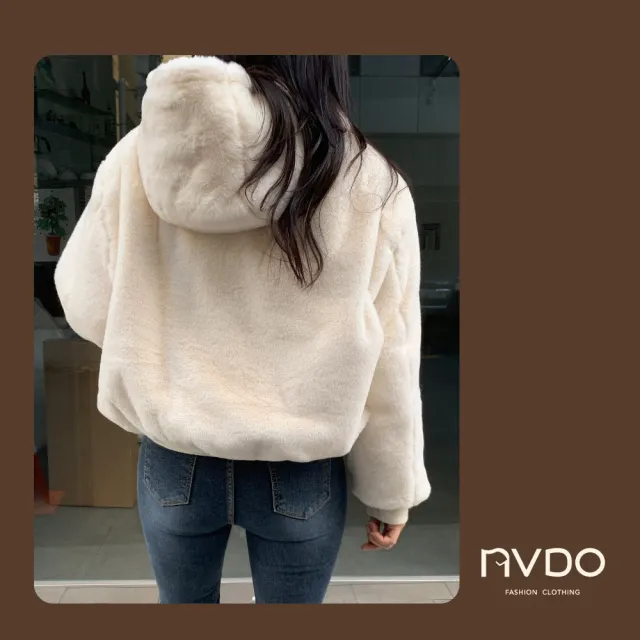 【NVDO】現貨 兩面穿羊羔絨保暖外套-3色可選(M-2XL/加絨連帽外套/F010/秋冬款)