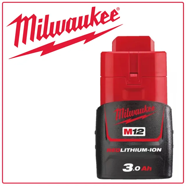 【Milwaukee 美沃奇】12V鋰電池系列(M12B3)