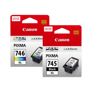 【Canon】1黑1彩組★PG-745XL+CL-746XL 原廠高容量墨水匣 適用 TR4670 MG3070