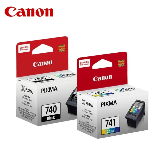 Canon 1黑1彩組★PG-740+CL-741 原廠墨水匣 適用 MG3670