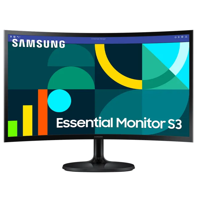 【SAMSUNG 三星】S24D362GAC 24型 VA FHD曲面螢幕(100Hz/1800R曲/D-Sub/HDMI)