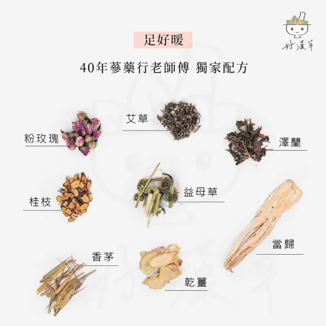 【heroherb 好漢草】足沐湯浴包-足好暖30g x4包x4袋(草本漢方足療泡腳/紓壓足浴袋入浴包)