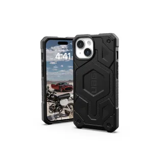 【UAG】iPhone 15 磁吸式頂級版耐衝擊保護殼-極黑(吊繩殼 支援MagSafe功能 10年保固)