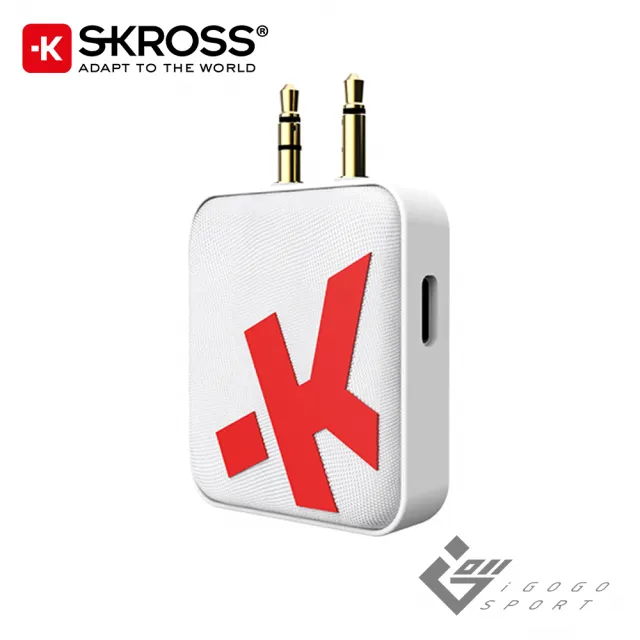 瑞士skross 飛機用無線藍牙音訊接收發射器(飛機 藍牙 轉接器 音源 發射器 車用 車載)