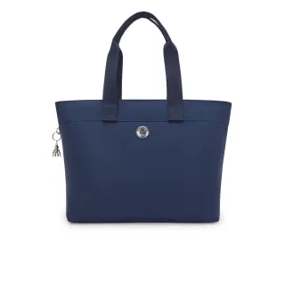 【KIPLING官方旗艦館】經典藍大容量手提托特包-COLISSA UP