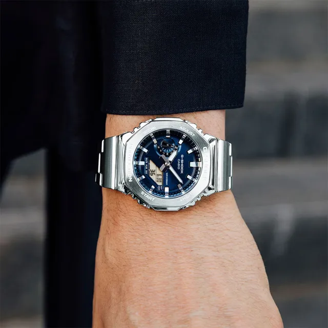 【CASIO 卡西歐】G-SHOCK GM-2110D系列八角雙顯電子錶手錶 送禮 禮物 推薦(多款任選一款)