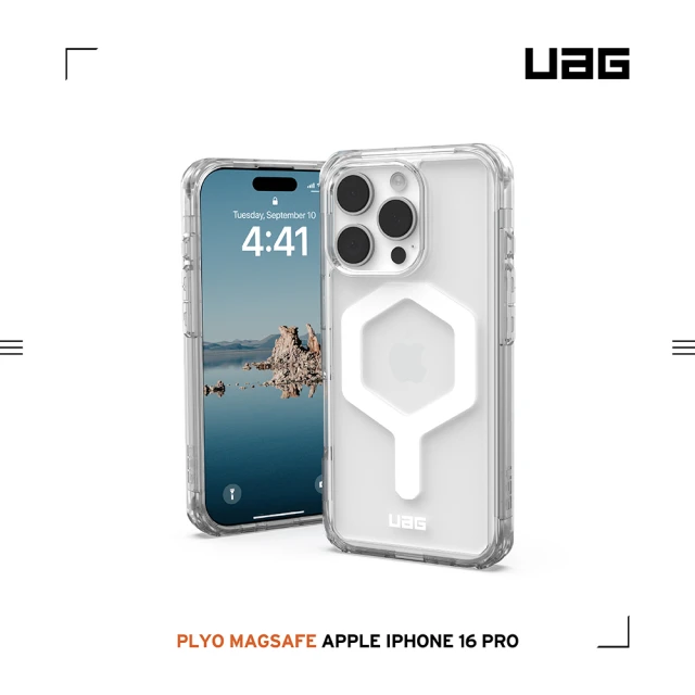 UAG iPhone 16 Pro 磁吸耐衝擊全透保護殼-極透明(支援MagSafe無線充電)