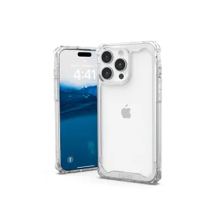 【UAG】iPhone 15 Pro Max 耐衝擊保護殼（按鍵式）-極透明(支援無線充電)