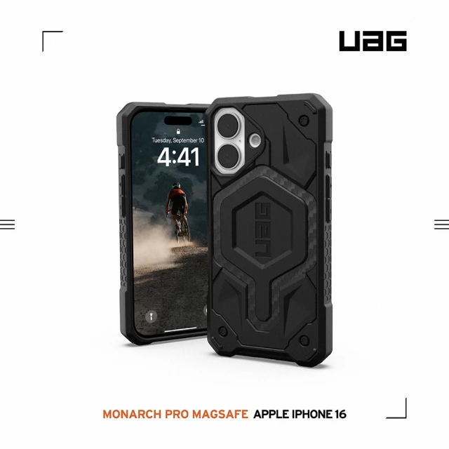 UAG iPhone 16 Plus 磁吸耐衝擊全透保護殼-