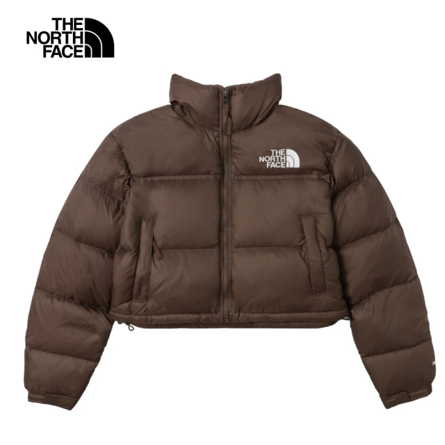 The North Face 北面女款棕色防潑水短版羽絨外套｜5GGE1OI