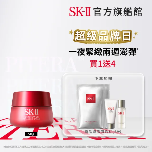 【SK-II】官方直營 致臻肌活能量活膚霜 50g/經典or輕盈任選(乳霜/超品日)