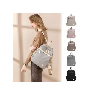 【SPRING】交換禮物 經典質感系列尼龍後背包大號-卡其色(多色)