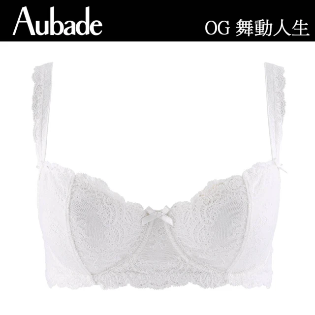 Aubade 舞動人生蕾絲無襯內衣 性感內衣 法國進口 女內衣(OG-牙白)