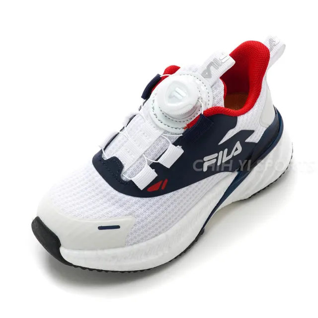 【FILA】KIDS 避震慢跑運動鞋 大童 童鞋 康特杯 支撐鞋墊(3-J822Y-091 3-J822Y-1313-J822Y-251色任選)