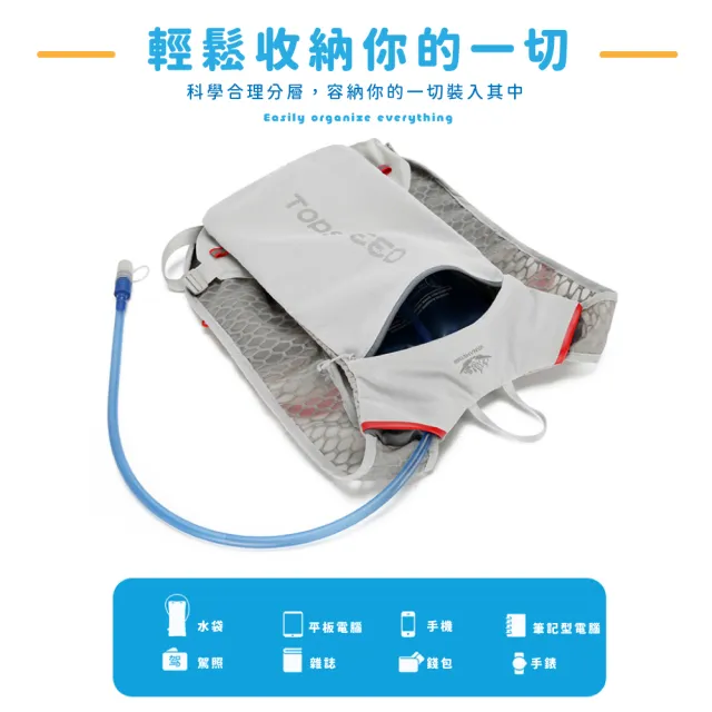 輕薄減壓戶外騎行背包水袋包(及時補水 水壺包 跑步 騎行包 馬拉松 登山 越野 後背包 路跑)