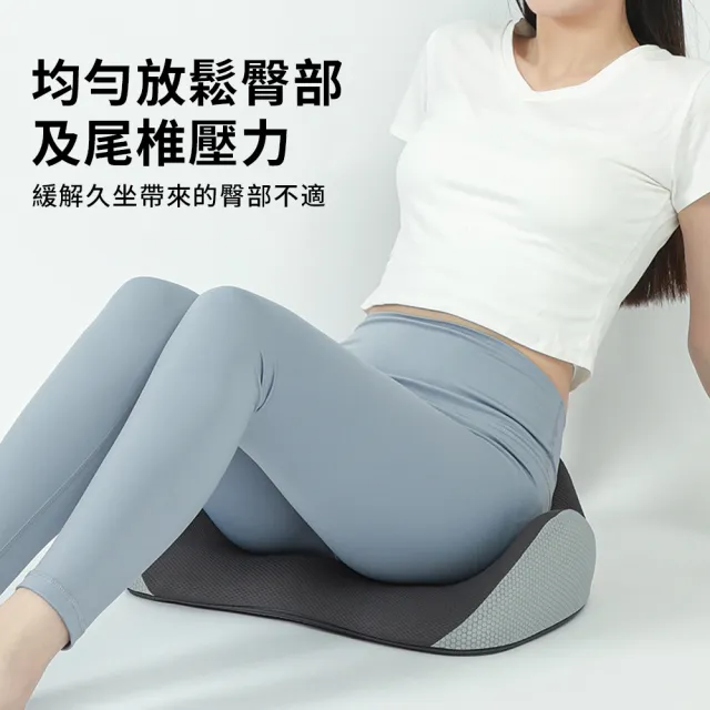 【YUNMI】記憶棉坐墊 立體美臀坐墊 痔瘡坐墊 減壓椅墊 孕婦座墊 辦公室椅背墊 汽車坐墊(居家/辦公)