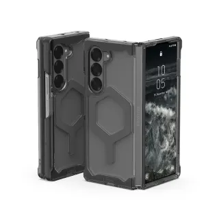 【UAG】Galaxy Z Fold 6 磁吸式耐衝擊保護殼-全透明（太空灰圈）(Magsafe 手機殼 防摔殼)