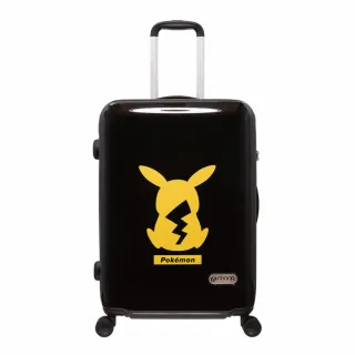 【OUTDOOR】寶可夢Pokemon-潮黑皮卡丘24吋行李箱-黑色(★正版授權聯名款★ODGO23F24BK)