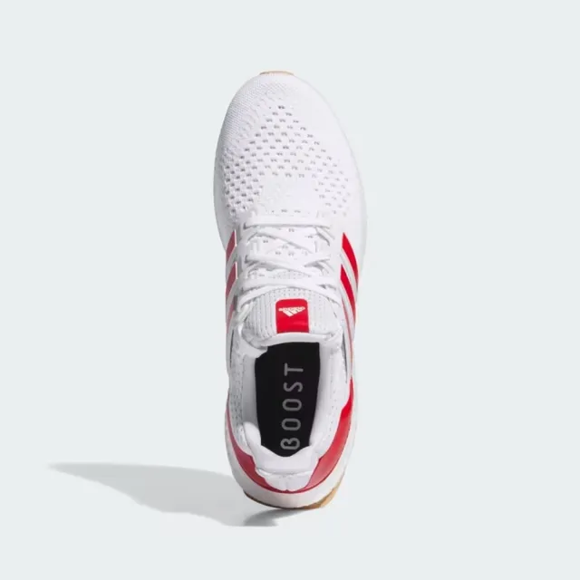 【adidas 愛迪達】ULTRABOOST 1.0 跑鞋(JH9184 男鞋 運動鞋 慢跑鞋 白x紅)