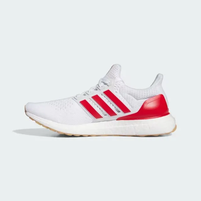 【adidas 愛迪達】ULTRABOOST 1.0 跑鞋(JH9184 男鞋 運動鞋 慢跑鞋 白x紅)