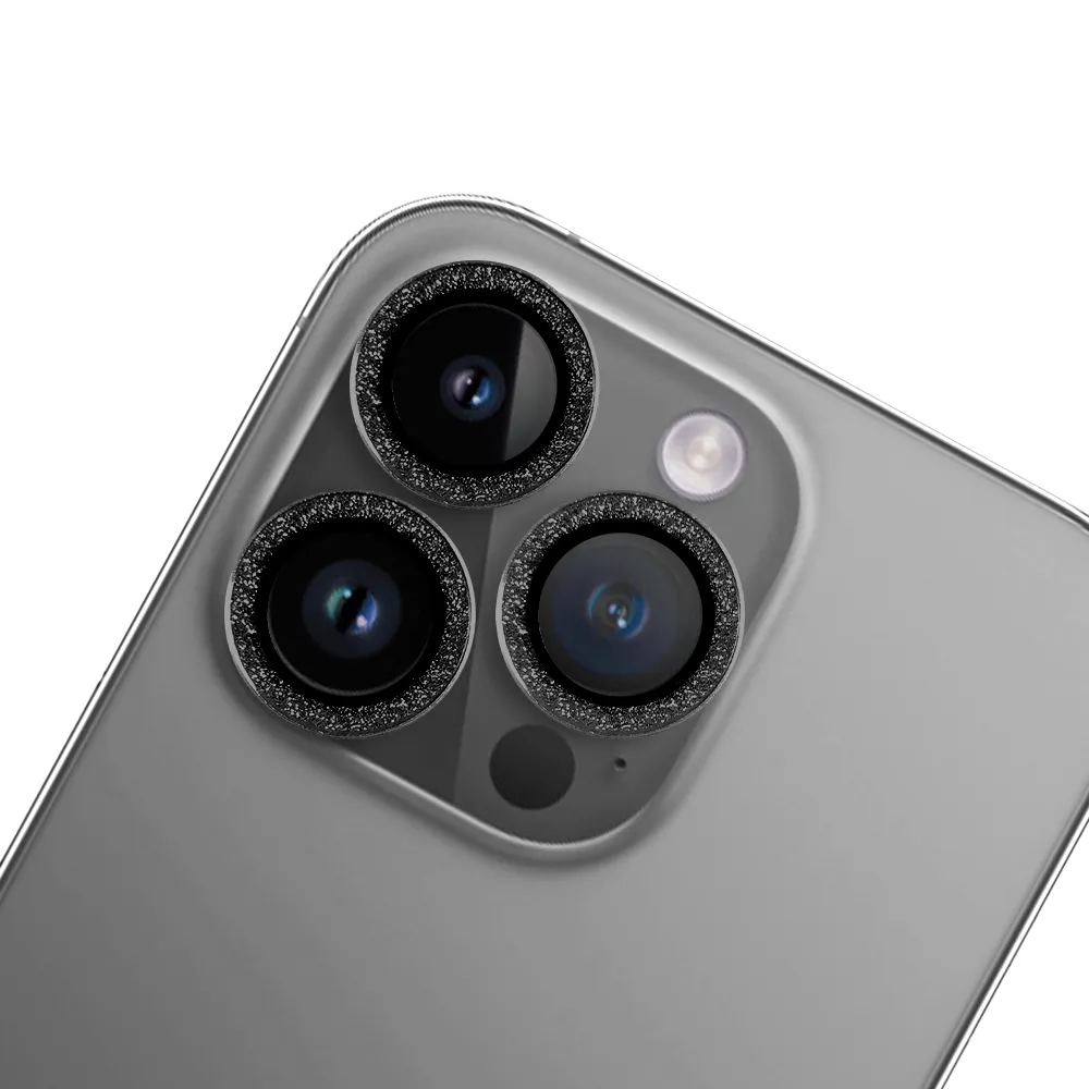 【Timo】iPhone16 全系列 閃鑽玻璃手機鏡頭保護貼/保貼