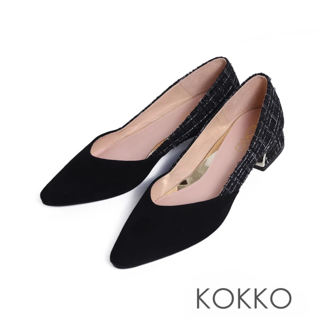 KOKKO 極致優雅微性感後拉帶高跟鞋(黑色)好評推薦